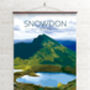 Mount Snowdon Wales Travel Poster Art Print, thumbnail 2 of 6
