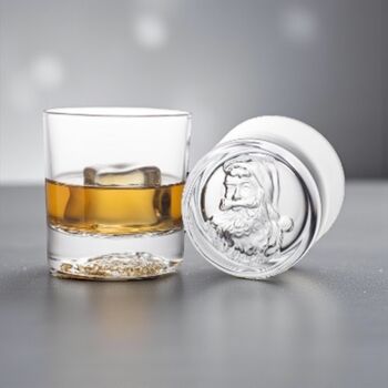 Personalised Santa Christmas Glass Tumbler, 8 of 11