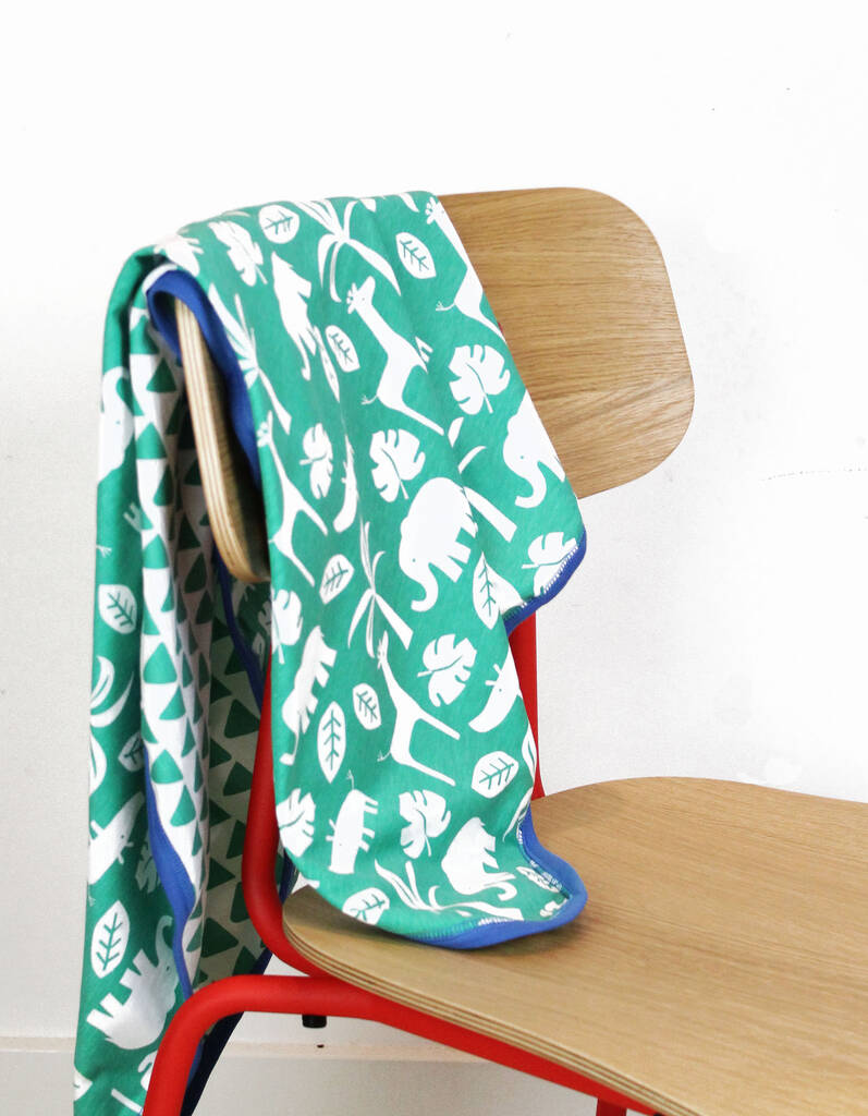 Organic Green Jungle Blanket By Toby Tiger