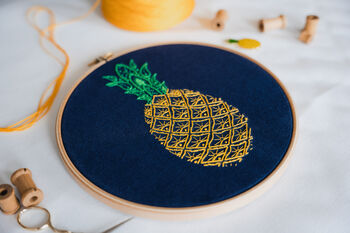 Pineapple Embroidery Kit, 2 of 5