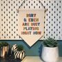 Personalised Children's Play Room Hanging Banner Sign, thumbnail 2 of 8