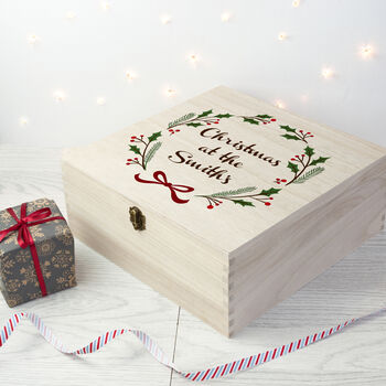 Personalised Jolly Holly Christmas Eve Box, 6 of 6