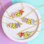 Best Friends Necklace With Enamel Initials, thumbnail 2 of 10