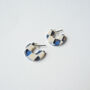 Checker Super Mini Hoop Earrings, thumbnail 2 of 6