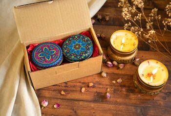 Set Of Two Scented Candle | Candle Gift Box, 4 of 9