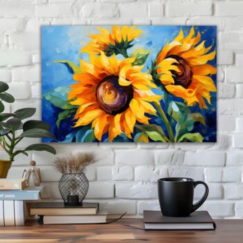 Azure Embrace Landscape Canvas Wall Art, 6 of 8