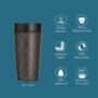 Leak Proof Reusable Cup 12oz Black And Cosmic Black, thumbnail 2 of 6