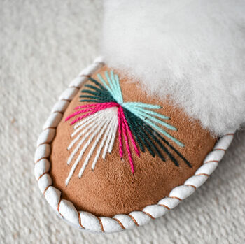 Women's Sheepskin Moccasin Slippers Lia, 8 of 12