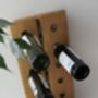 Solid Oak Wall Mounted Wine Rack Bespoke Sizes, thumbnail 10 of 11