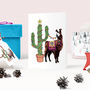 'Festive Fiesta' Llama Christmas Card, thumbnail 2 of 4
