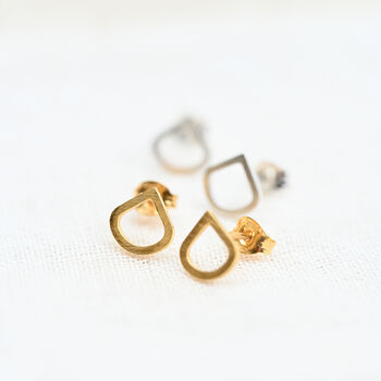 Classic Elegant Teardrop Studs, 4 of 5