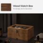 Eight Slots Solid Wooden Watch Case Box With Pillows, thumbnail 4 of 9