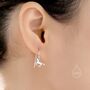 Unicorn Drop Hook Earrings In Sterling Silver, thumbnail 5 of 10