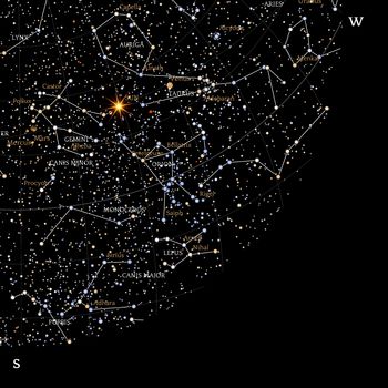 Night Sky Personalised Sky Map 50x70cm/20x28'', 2 of 5