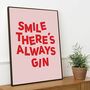Pink And Red Gin Print, thumbnail 5 of 6