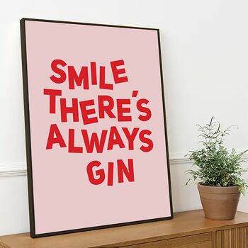 Pink And Red Gin Print, 5 of 6