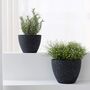 Pack Of Two Modern Planters Pots With Drainage Holes, thumbnail 1 of 12