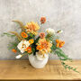 Apricot Elegance | Complete Artificial Flower Arrangement In Vase, thumbnail 1 of 4