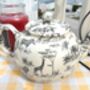 Six Cup Teapot In Black Safari Design, thumbnail 8 of 9