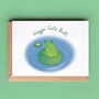 'Froggin' Cute Butt' Funny Frog Valentine Card, thumbnail 1 of 2
