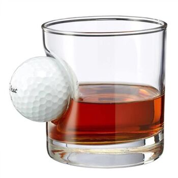 Personalised Golf Ball Whisky Glass, 3 of 8