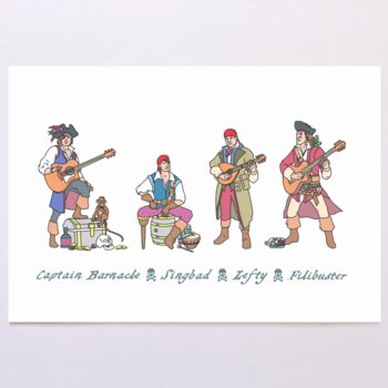 Personalised Pirate Family Print, 10 of 11