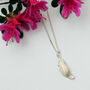 Feather Necklace In Sterling Silver, thumbnail 2 of 12