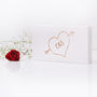 Personalised Couples Carved Heart White Wooden Sign, thumbnail 2 of 2