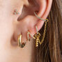 Polished Chunky Hoop Earrings, thumbnail 4 of 6