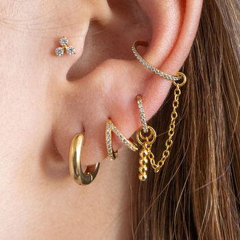 Polished Chunky Hoop Earrings, 4 of 6
