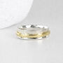 Personalised Sterling Silver And Brass Spinner Ring – 6mm, thumbnail 2 of 11