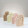 Colourful Moai Cubist Art Face Candle Home Décor Gift, thumbnail 3 of 5