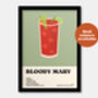 Bloody Mary Cocktail Print, thumbnail 6 of 7