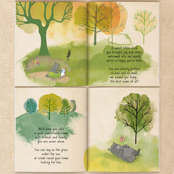 Personalised Family Tree Book For New Baby, 4 of 10