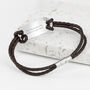 Personalised Men's Infinity Statement Leather Bracelet, thumbnail 9 of 12