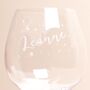 Personalised Name Starry Balloon Gin Glass, thumbnail 4 of 4