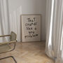 That Sounds Like A You Problem Wall Print | Black And Cream, thumbnail 2 of 5