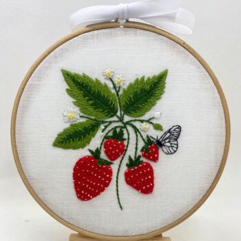 Strawberry Embroidery Kit, 10 of 12