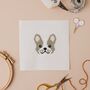 French Bulldog Mini Counted Cross Stitch Kit, thumbnail 1 of 3