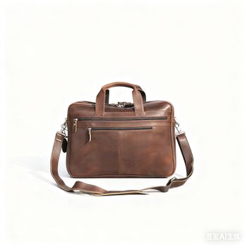 Minimalist Leather Briefcase Laptop Bag Business, 6 of 12