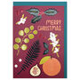 ‘Merry Christmas’ Foliage And Fruit Christmas Card, thumbnail 1 of 2
