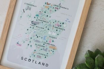 Scotland Illustrated Map, 6 of 6