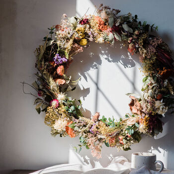 Autumnal Dried Flower Wreath, 2 of 6