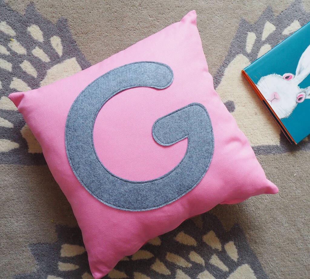 Personalised Letter Cushion By Brown Betty Blue