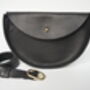Large Handmade Leather Crossbody Bag Textured, thumbnail 6 of 9