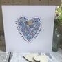 Personalised 1st Mother's Day Fabric Heart Card, thumbnail 1 of 4