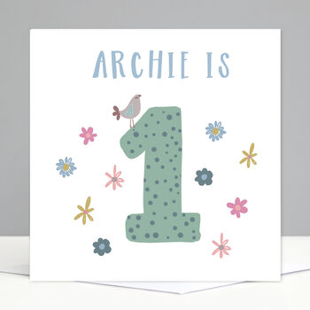 Personalised 1st Birthday Card For Girl Or Boy, 2 of 2