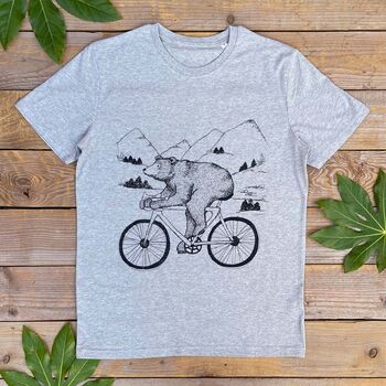 Cycling Bear T Shirt, 2 of 3