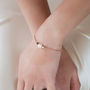 Pearl Rose Gold Plated Swarovski Bracelet, thumbnail 1 of 3