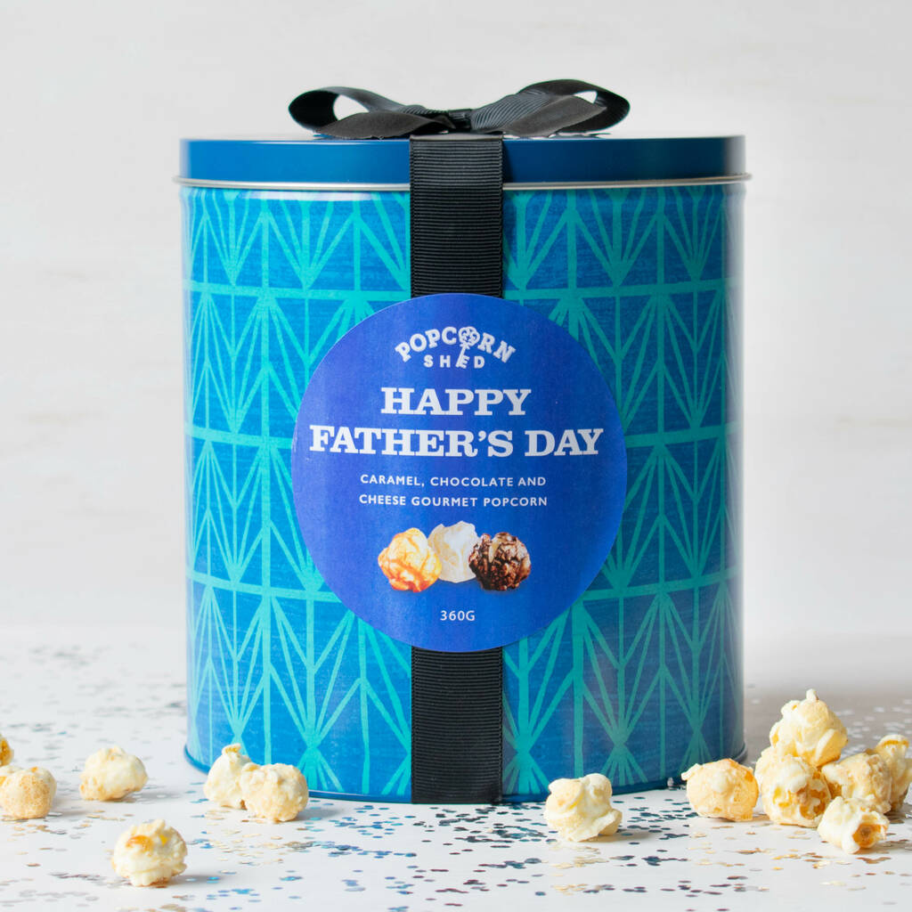 Happy Father's Day Popcorn Gift Tin By Popcorn Shed